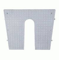Transom Plate in White Plastic - 420x340 mm - Color White - SM338/D - SMR
